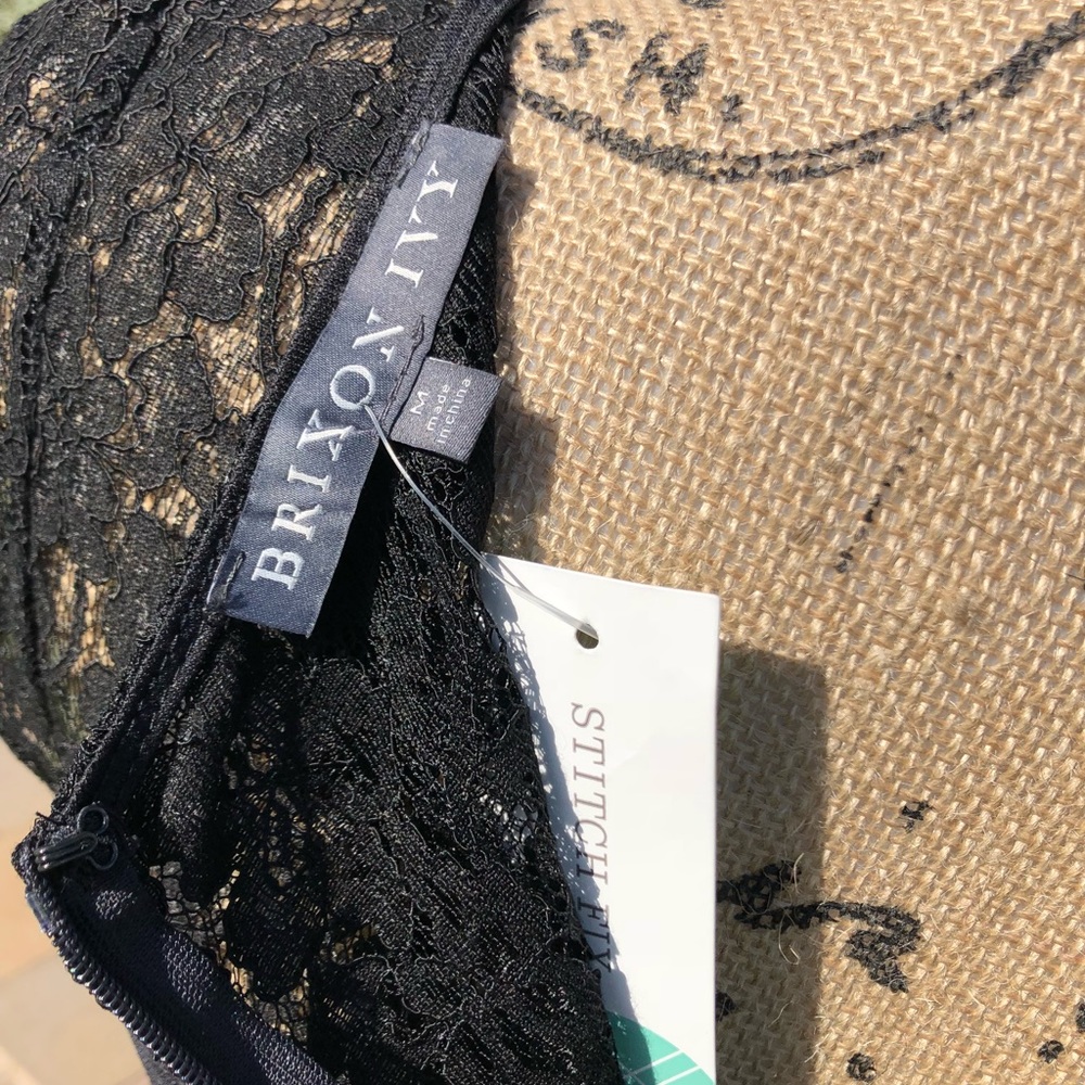 NWT- Black dress with lace detail. - Picture 5 of 5